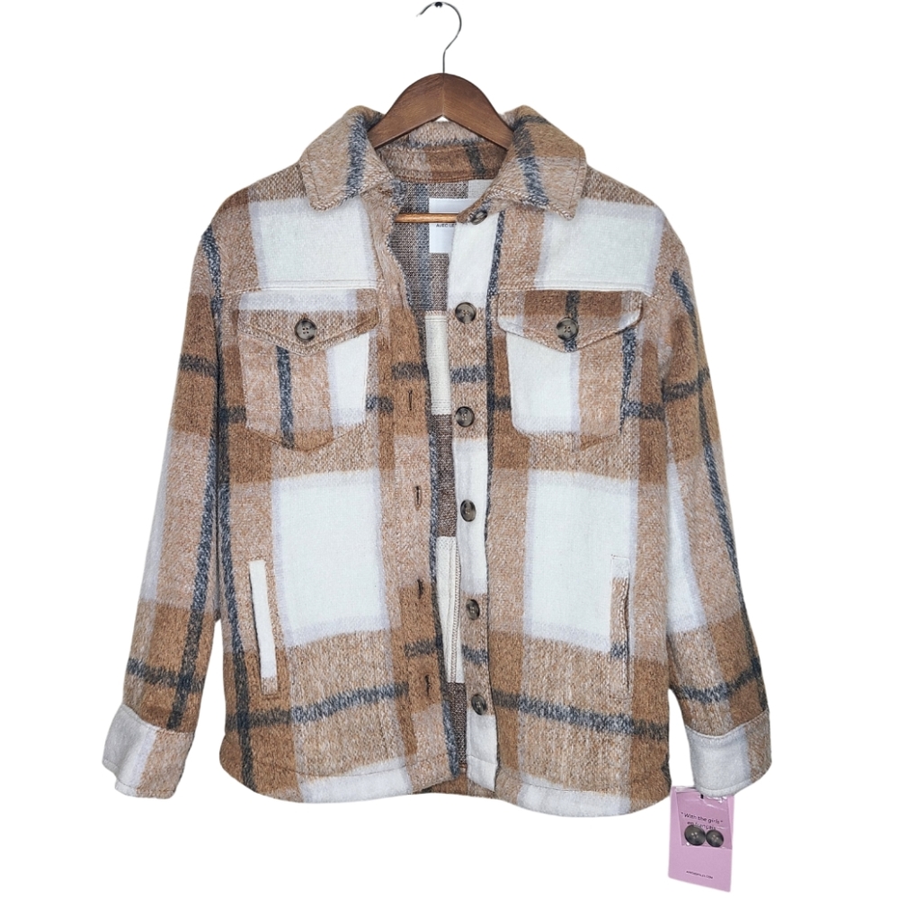 Avec Les Filles Plaid Fall Jacket